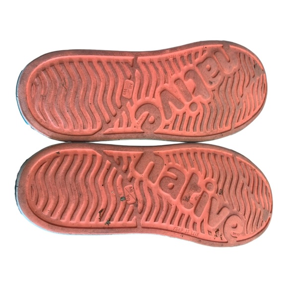 Unisex NATIVE Jefferson Orange Shell White Shoes Size Men 6 Women 8 - Picture 10 of 11